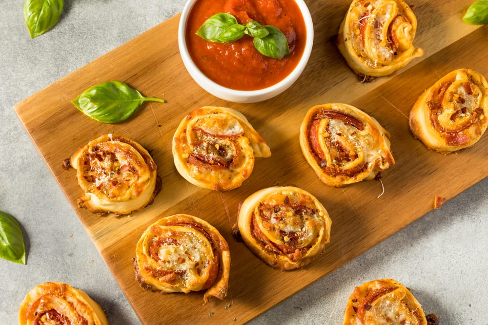 Rolls de pizza